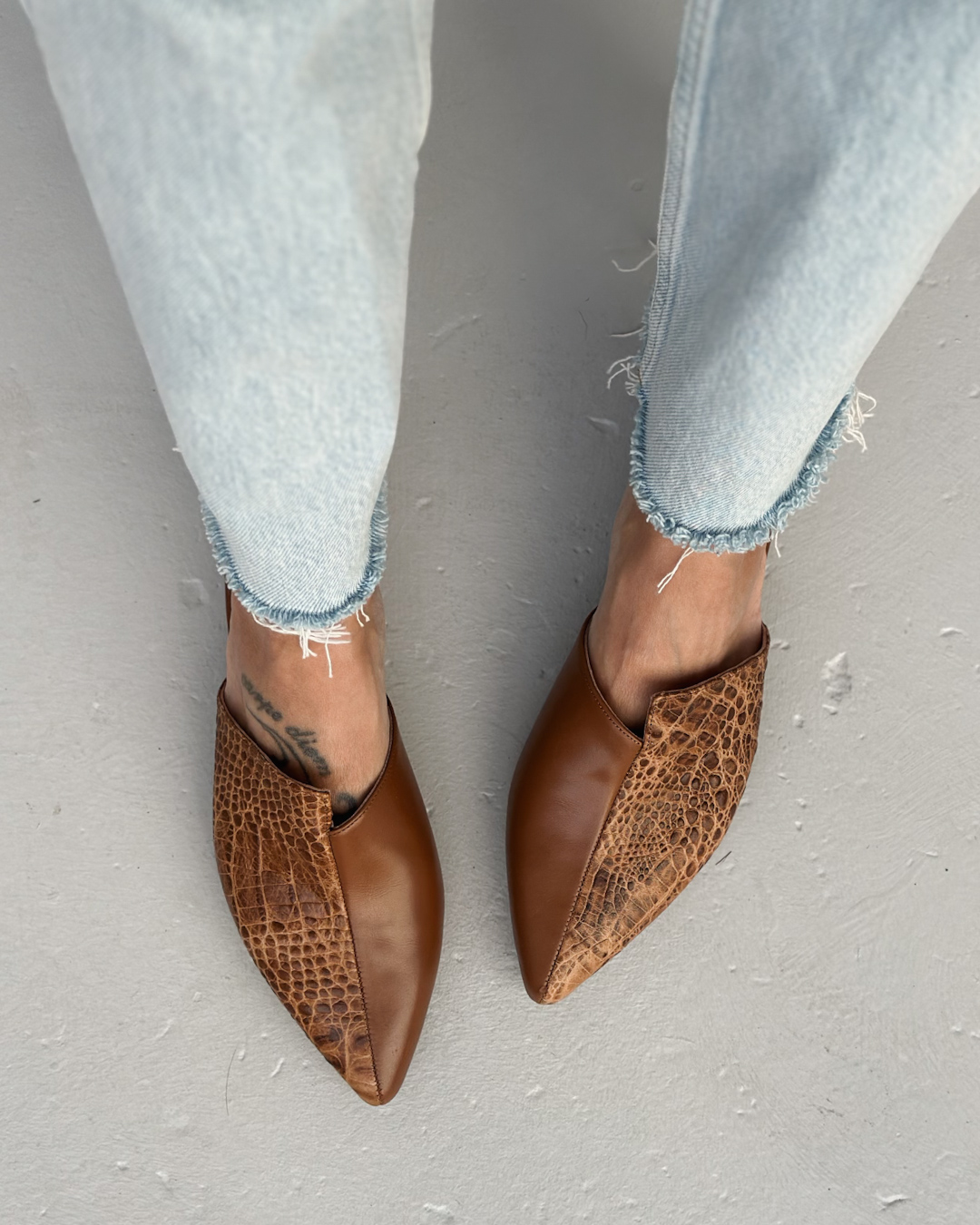 Sylvie mules καφέ